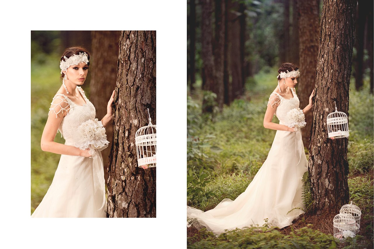 Bohemian inspired wedding gowns
