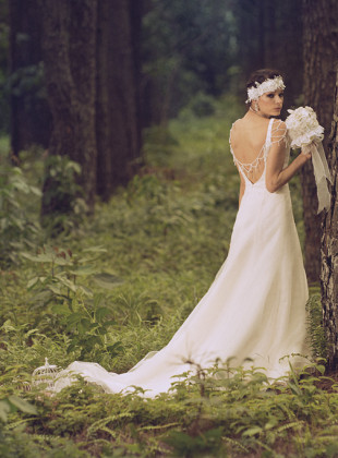 Bohemian inspired wedding gowns